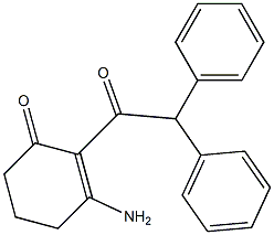 3-Amino-2-(diphenylacetyl)-2-cyclohexen-1-one Struktur