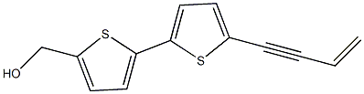 5'-(3-Buten-1-ynyl)-2,2'-bithiophene-5-methanol Struktur