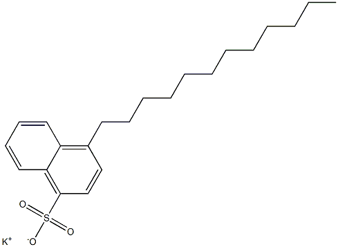 4-Dodecyl-1-naphthalenesulfonic acid potassium salt Struktur