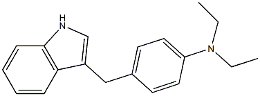 N,N-Diethyl-4-[(1H-indol-3-yl)methyl]aniline Struktur