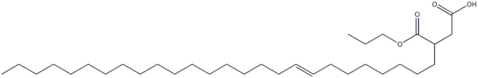 3-(8-Hexacosenyl)succinic acid 1-hydrogen 4-propyl ester Struktur