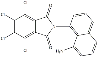 N-(8-Amino-1-naphtyl)-3,4,5,6-tetrachlorophthalimide Struktur