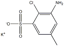 3-Amino-2-chloro-5-methylbenzenesulfonic acid potassium salt Struktur