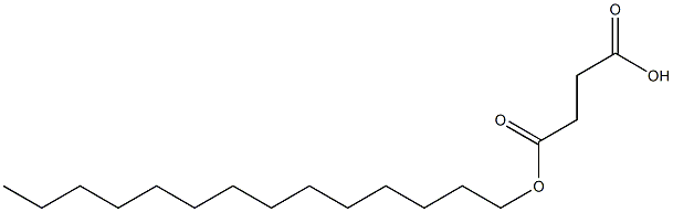 Succinic acid hydrogen tetradecyl ester Struktur