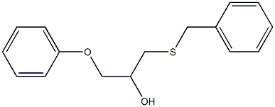 1-Phenoxy-3-(benzylthio)-2-propanol Struktur