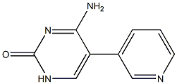 5-(3-Pyridyl)-4-aminopyrimidin-2(1H)-one Struktur