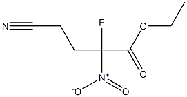 4-Cyano-2-fluoro-2-nitrobutyric acid ethyl ester Struktur