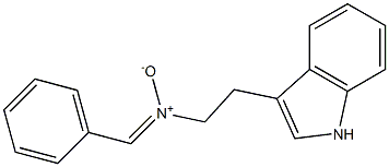 N-Benzylidene-2-(1H-indole-3-yl)ethanamine oxide Struktur