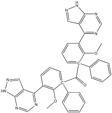 1-Phenyl-1H-pyrazolo[3,4-d]pyrimidin-4-yl(2-methoxyphenyl) ketone Struktur