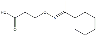 3-[(E)-1-Cyclohexylethylideneaminooxy]propionic acid Struktur