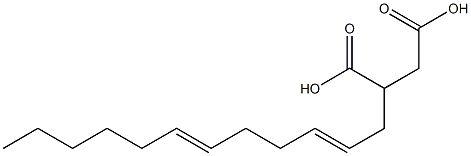 (2,6-Dodecadienyl)succinic acid Struktur