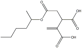 3-Butene-1,2,3-tricarboxylic acid 2-hexyl ester Struktur