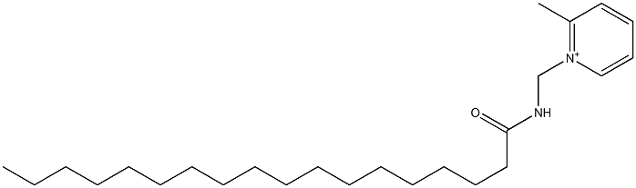 1-(Stearoylaminomethyl)-2-methylpyridinium Struktur