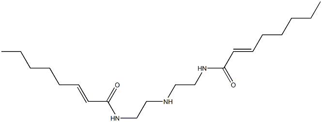 N,N'-[Iminobis(2,1-ethanediyl)]bis(2-octenamide) Struktur