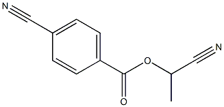 4-Cyanobenzoic acid 1-cyanoethyl ester Struktur