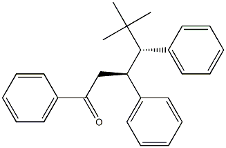 (3S,4R)-5,5-Dimethyl-1,3,4-triphenylhexan-1-one Struktur