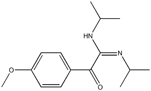 N1,N2-Diisopropyl-2-oxo-2-(4-methoxyphenyl)acetamidine Struktur