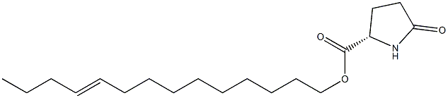 (S)-5-Oxopyrrolidine-2-carboxylic acid 10-tetradecenyl ester Struktur