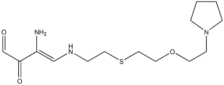 1-[[8-(Pyrrolidin-1-yl)-6-oxa-3-thiaoctan-1-yl]amino]-2-amino-1-butene-3,4-dione Struktur