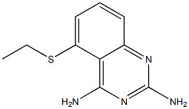 2,4-Diamino-5-ethylthio-quinazoline Struktur