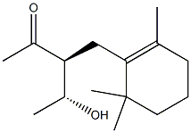 (3S,4R)-4-Hydroxy-3-[(2,6,6-trimethyl-1-cyclohexenyl)methyl]-2-pentanone Struktur