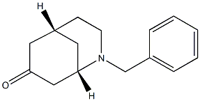 (1S,5R)-2-Benzyl-2-azabicyclo[3.3.1]nonan-7-one Struktur