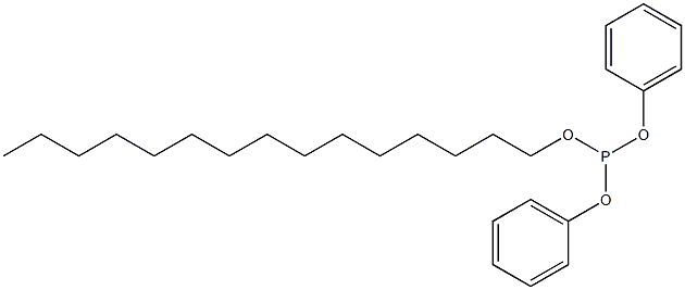 Phosphorous acid pentadecyldiphenyl ester Struktur