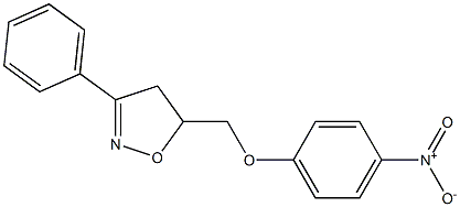 4,5-Dihydro-3-phenyl-5-[(4-nitrophenoxy)methyl]isoxazole Struktur