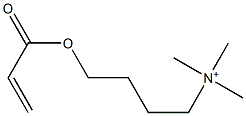 4-Acryloyloxy-N,N,N-trimethyl-1-butanaminium Struktur