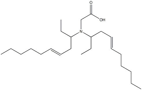 N,N-Di(5-undecen-3-yl)aminoacetic acid Struktur