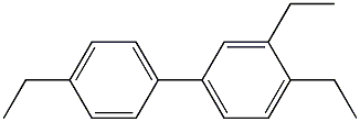 3,4,4'-Triethyl-1,1'-biphenyl Struktur