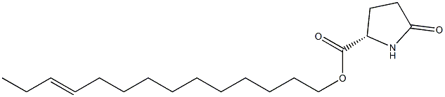 (S)-5-Oxopyrrolidine-2-carboxylic acid 11-tetradecenyl ester Struktur