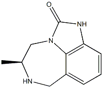 [5S,(+)]-4,5,6,7-Tetrahydro-5-methylimidazo[4,5,1-jk][1,4]benzodiazepin-2(1H)-one Struktur