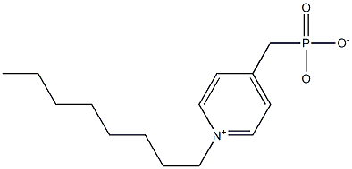 4-Phosphonatomethyl-1-octylpyridinium Struktur