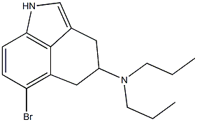 6-Bromo-N,N-dipropyl-1,3,4,5-tetrahydrobenz[cd]indol-4-amine Struktur