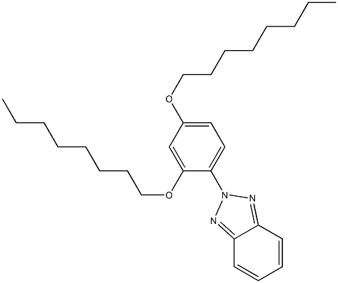 2-[2,4-Bis(octyloxy)phenyl]-2H-benzotriazole Struktur