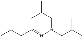 3-Methylpropanal diisobutyl hydrazone Struktur