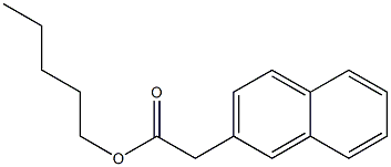 Naphthalene-2-acetic acid pentyl ester Struktur