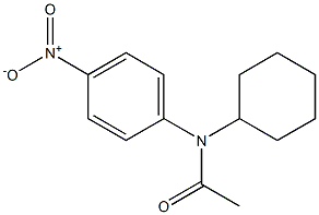 N-Cyclohexyl-N-(p-nitrophenyl)acetamide Struktur