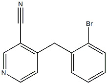 4-(2-Bromobenzyl)pyridine-3-carbonitrile Struktur