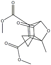 1-Methyl-3-oxospiro[7-oxabicyclo[2.2.1]hept-5-ene-2,1'-cyclopropane]-5,6-dicarboxylic acid dimethyl ester Struktur