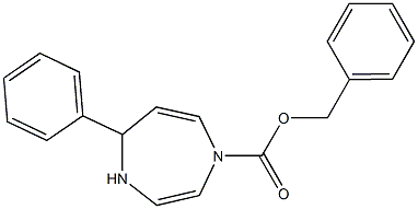 5-Phenyl-4,5-dihydro-1H-1,4-diazepine-1-carboxylic acid benzyl ester Struktur