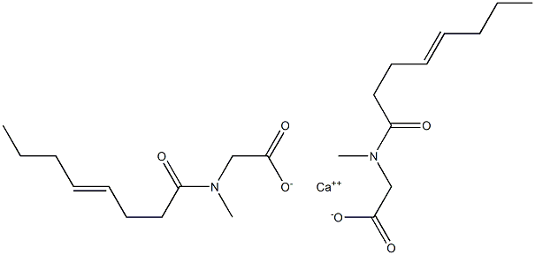 Bis[N-methyl-N-(4-octenoyl)glycine]calcium salt Struktur