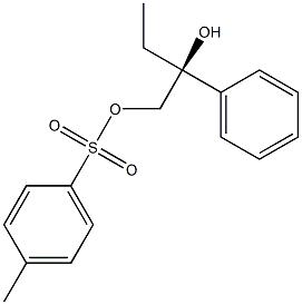 (-)-p-Toluenesulfonic acid (S)-2-phenyl-2-hydroxybutyl ester Struktur