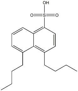 4,5-Dibutyl-1-naphthalenesulfonic acid Struktur