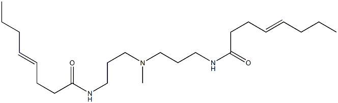 N,N'-[Methyliminobis(3,1-propanediyl)]bis(4-octenamide) Struktur