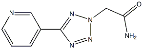 5-(3-Pyridyl)-2H-tetrazole-2-acetamide Struktur