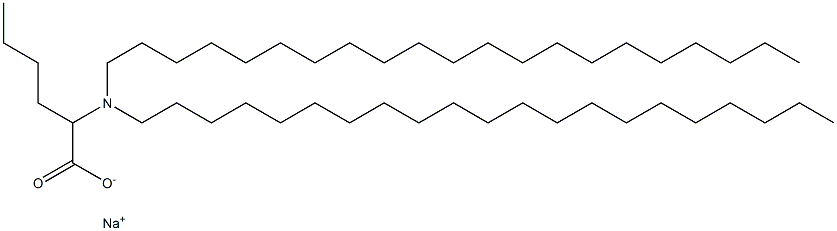 2-(Dihenicosylamino)hexanoic acid sodium salt Struktur