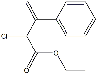 3-Phenyl-2-chloro-3-butenoic acid ethyl ester Struktur