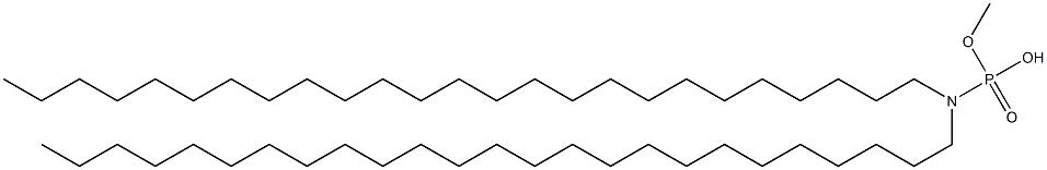 N,N-Dipentacosylamidophosphoric acid hydrogen methyl ester Struktur